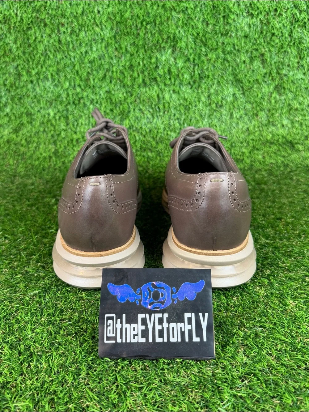 NEW Cole Haan Original Grand Energy One Brown Leather Wingtip Oxfords Men’s 11